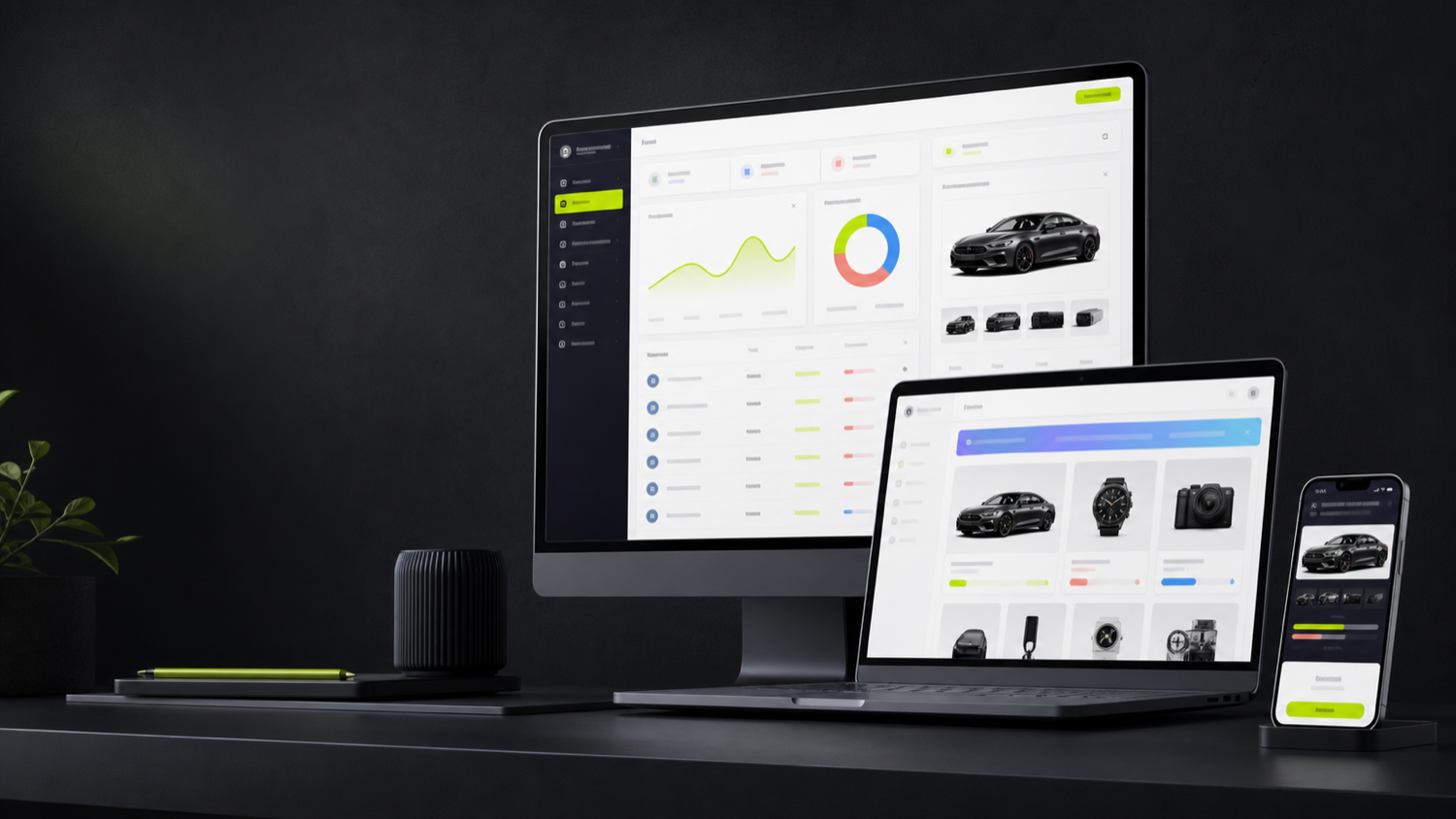 DEXIFY dashboard shown across desktop and mobile screens